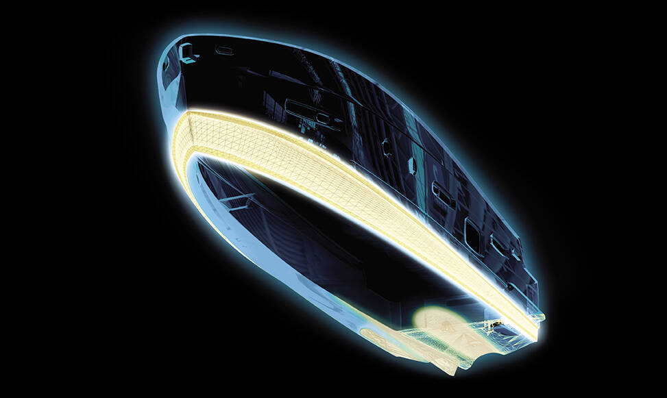 Double chine dual mode hull