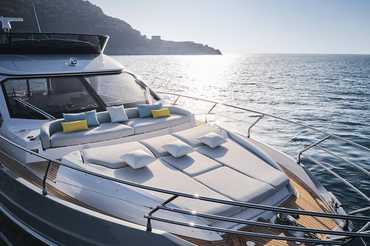 Lounge area on bow