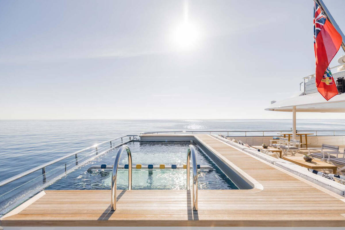 Main Aft Deck - Glass Bottom Swimming Pool