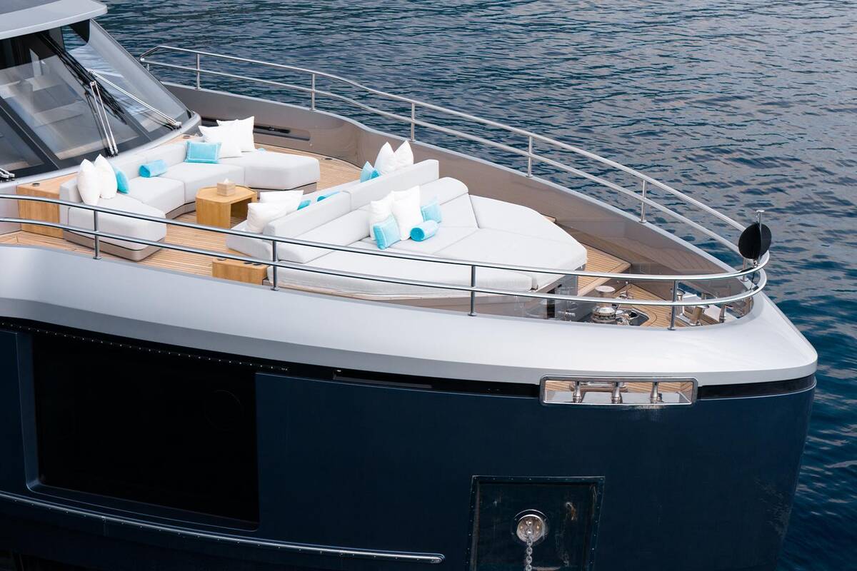 Lounge area on bow
