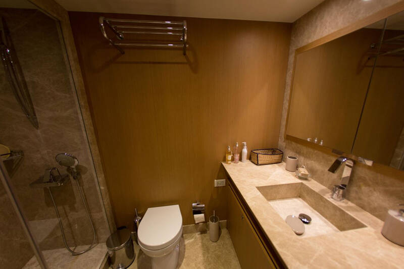 Bath in master cabin