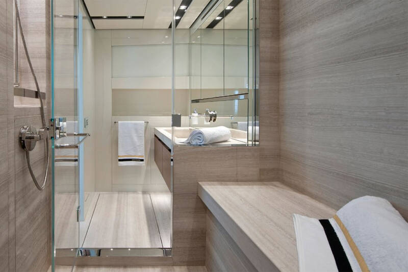 Owner's bathroom on the main deck