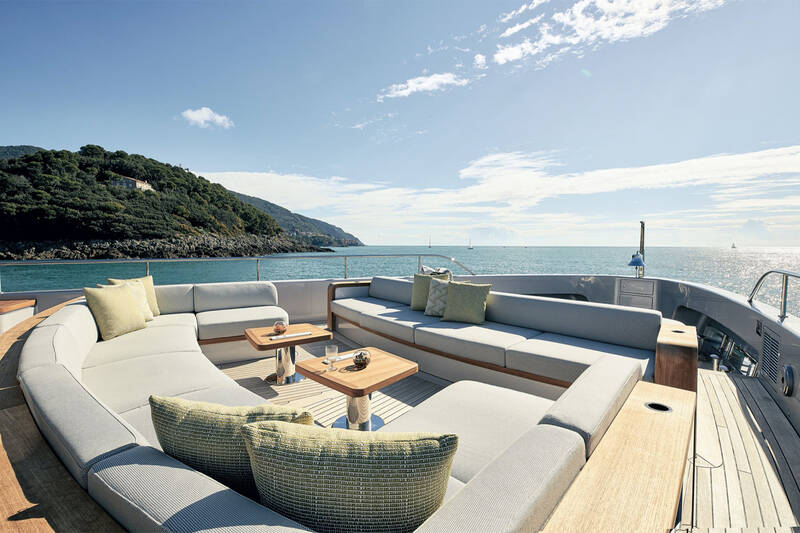 Lounge area on bow