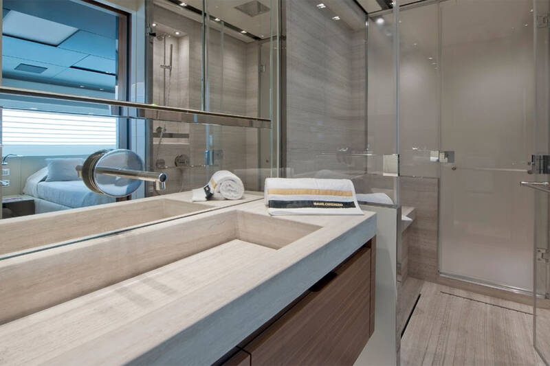 Owner's bathroom on the main deck