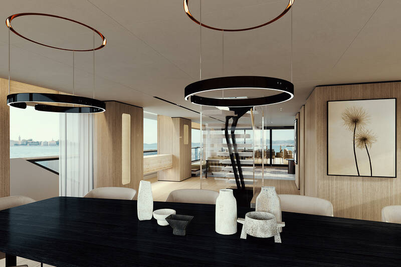Upper deck salon