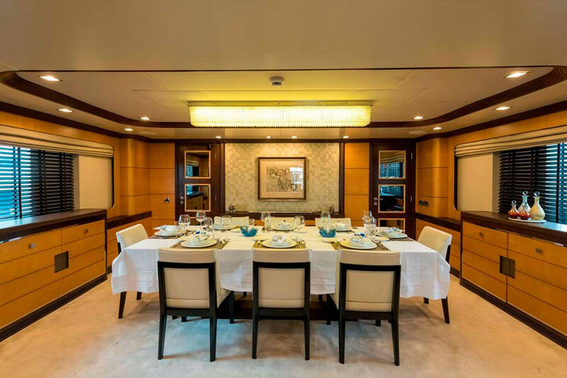 Main deck dining area