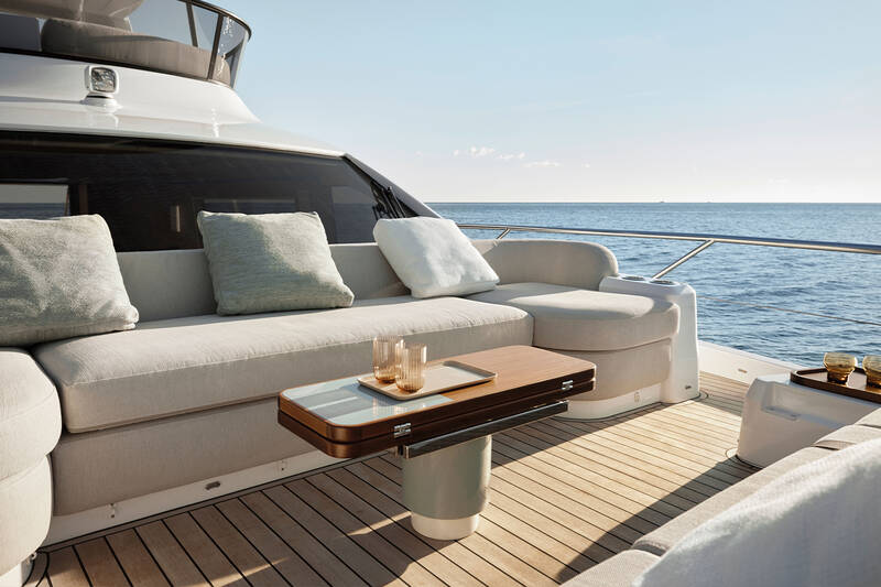 Lounge area on bow