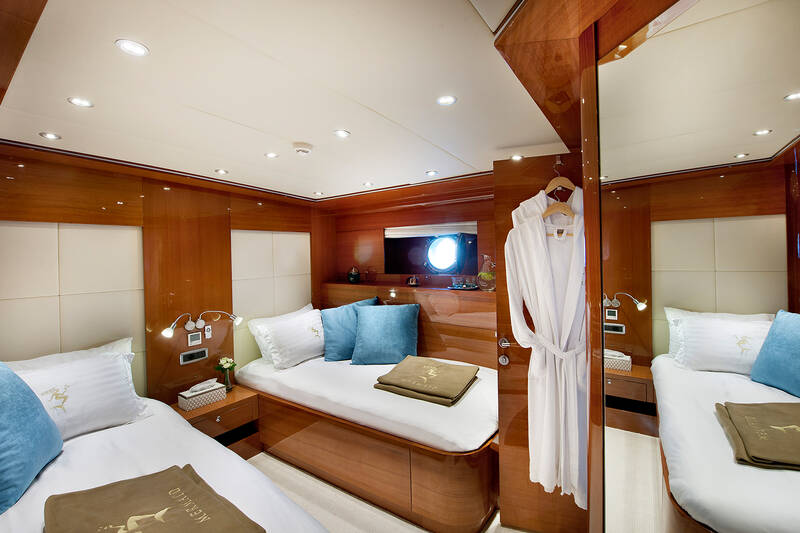 Twin guest cabin
