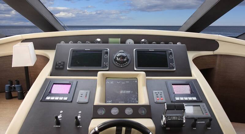 Control panel on main helm