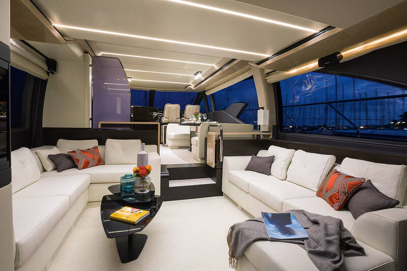 Salon on the main deck (night)