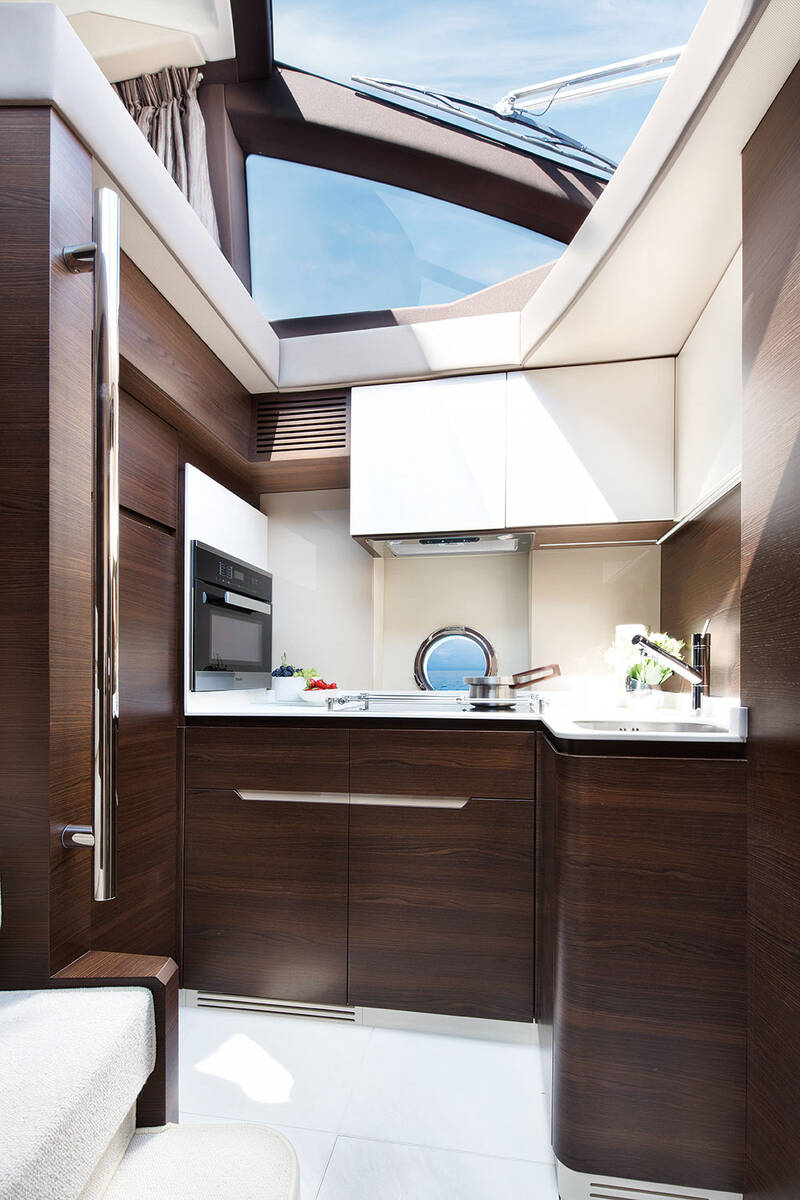 Galley on the lower deck