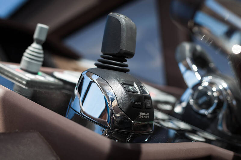 Joystick Volvo Penta on the main helm station