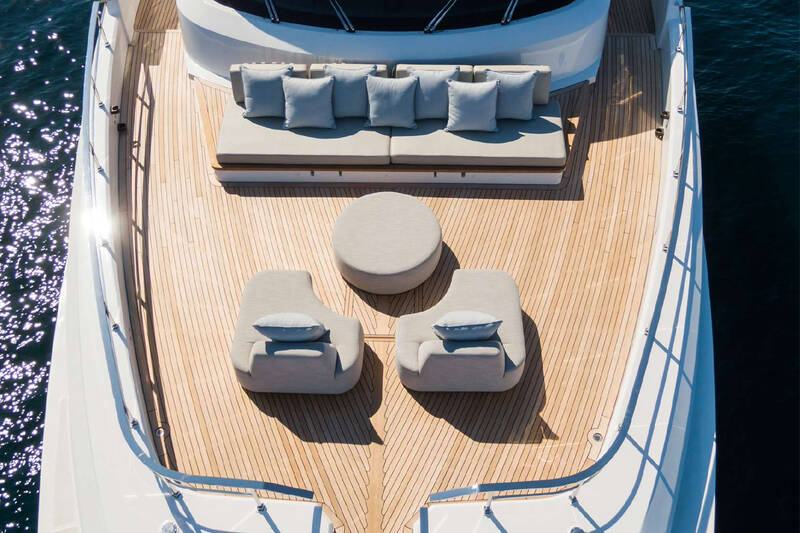 Lounge area on bow