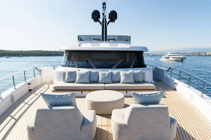 Lounge area on bow