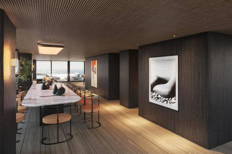 Upper deck salon