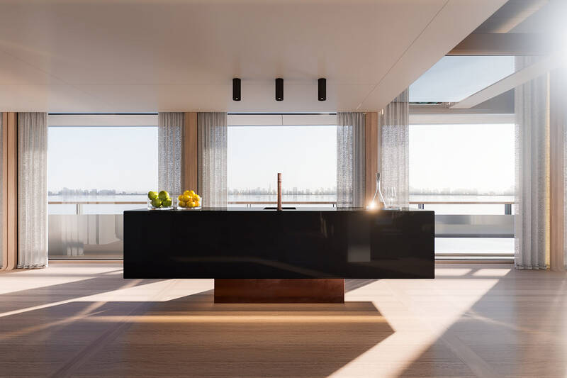 Upper deck salon