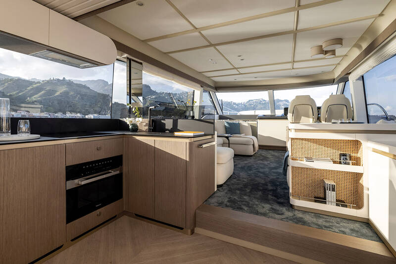 Galley in salon