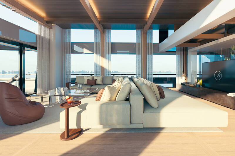 Upper deck salon