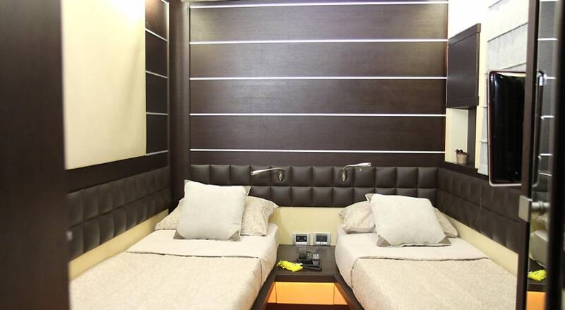 Guest cabin with two beds