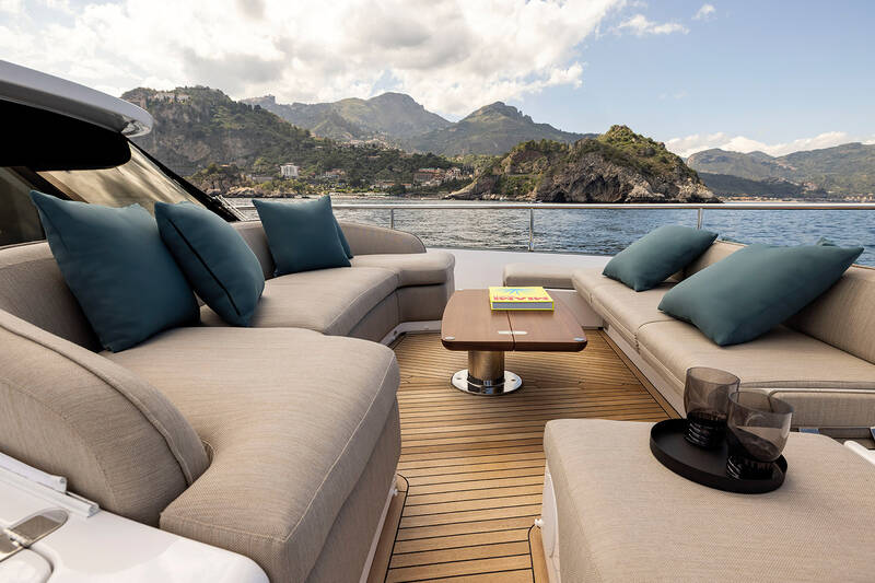 Lounge area on bow