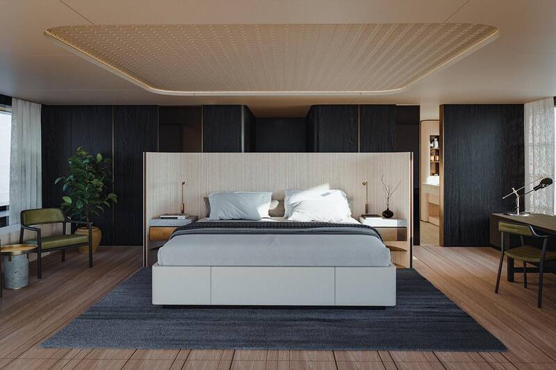 Master cabin on upper deck