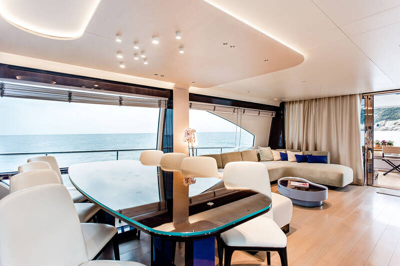 Dinette in saloon