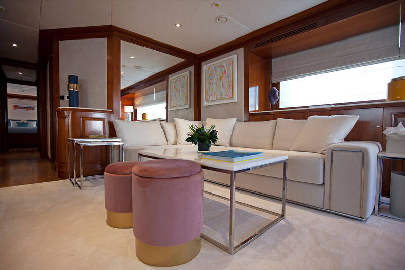 Salon on the upper deck 