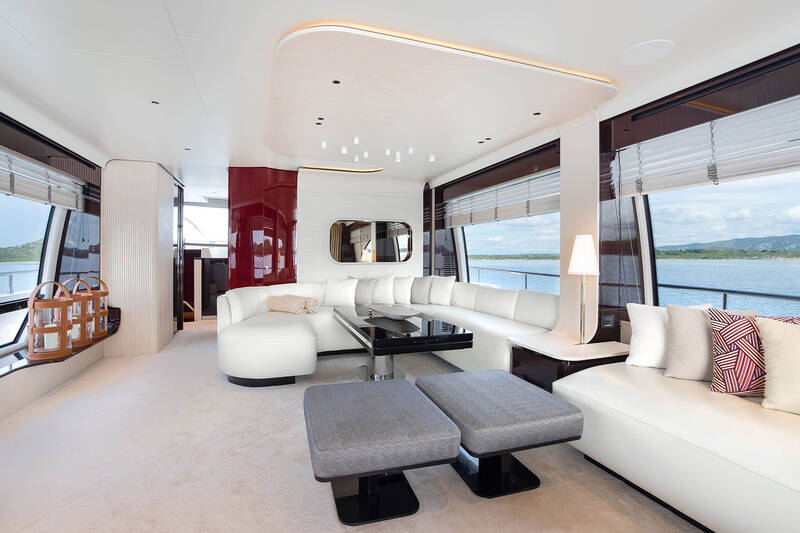 Salon on main deck in lounge version