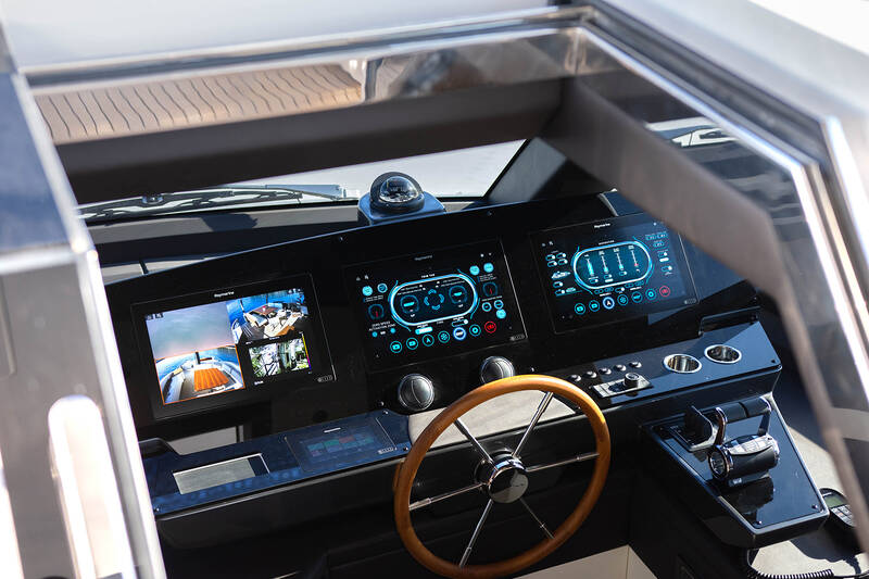 Dashboard on main helm station