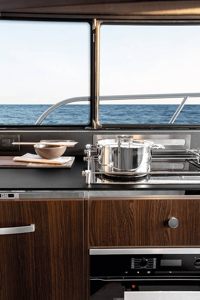 Galley on main deck 