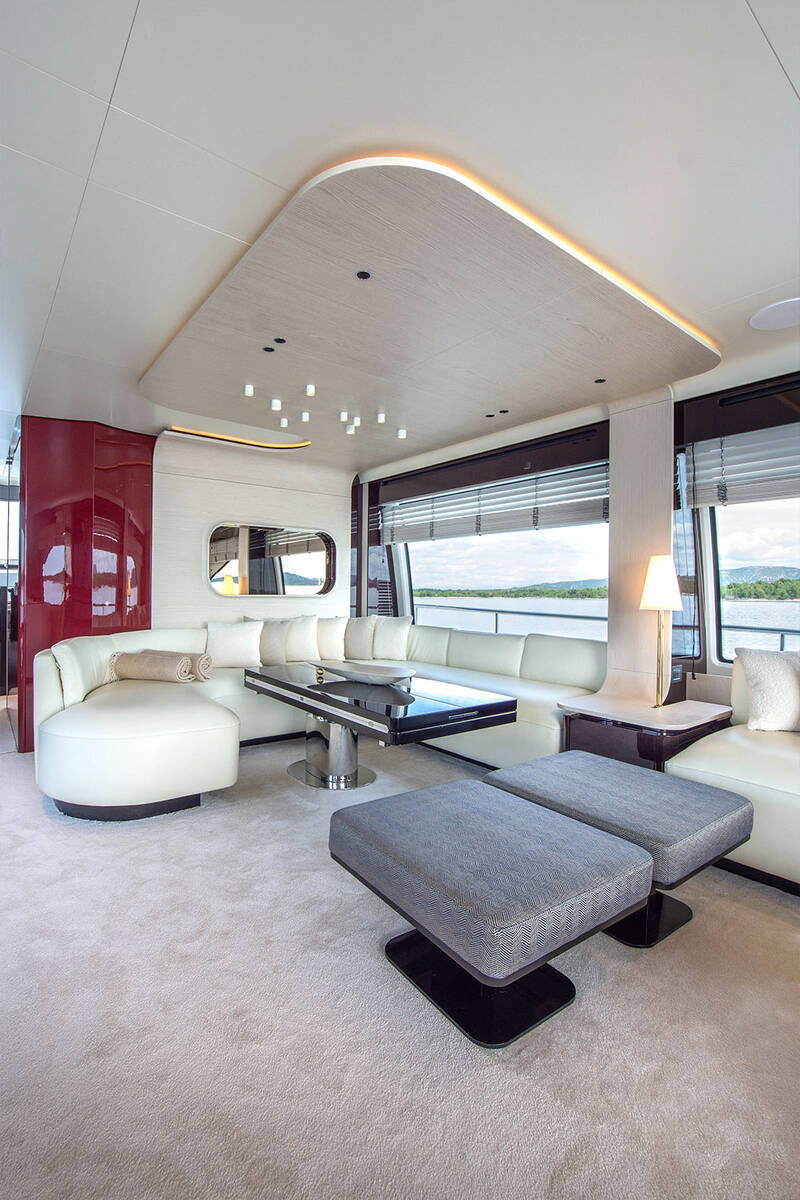 Salon on main deck in lounge version