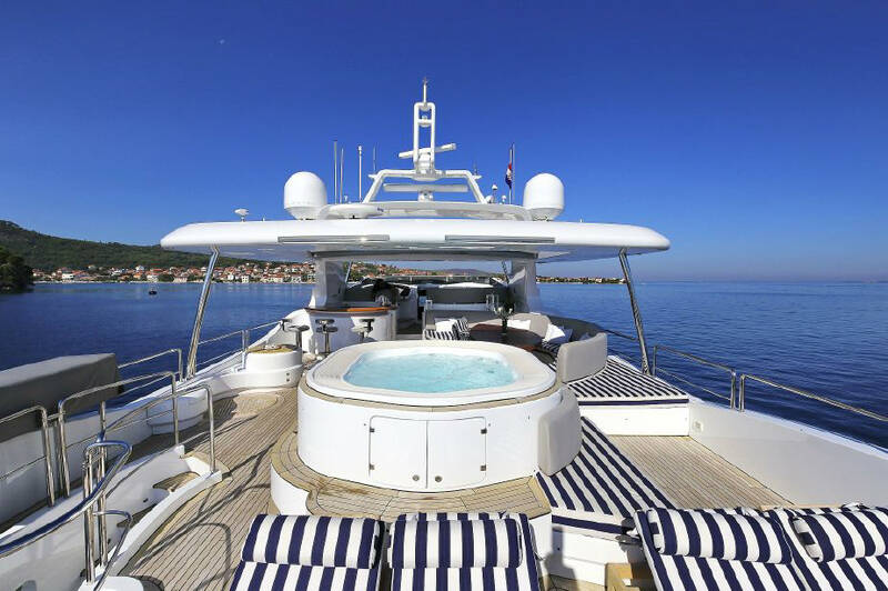 Jacuzzi on the sun deck 