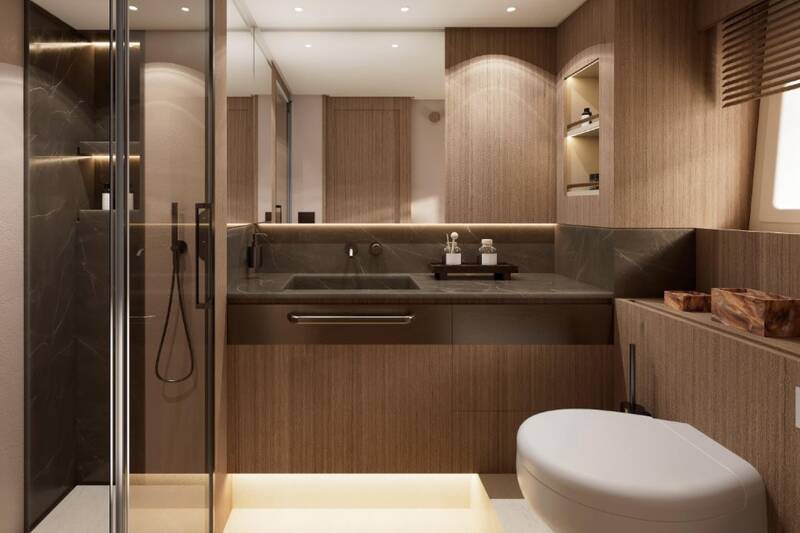 Master cabin bathroom