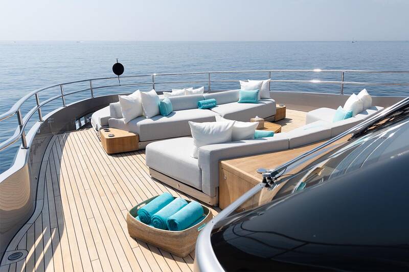 Lounge area on bow