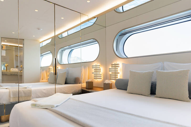 VIP cabin on stbd side