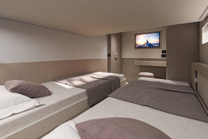 Guest cabin with two singles