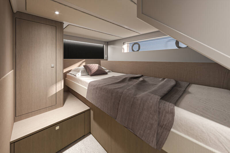Guest cabin with single bed