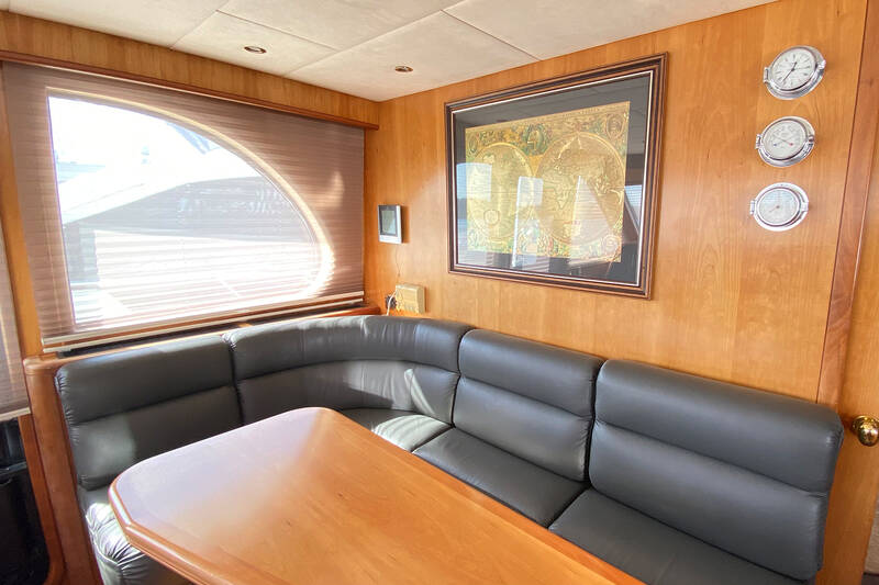 Seating area next to main helm station