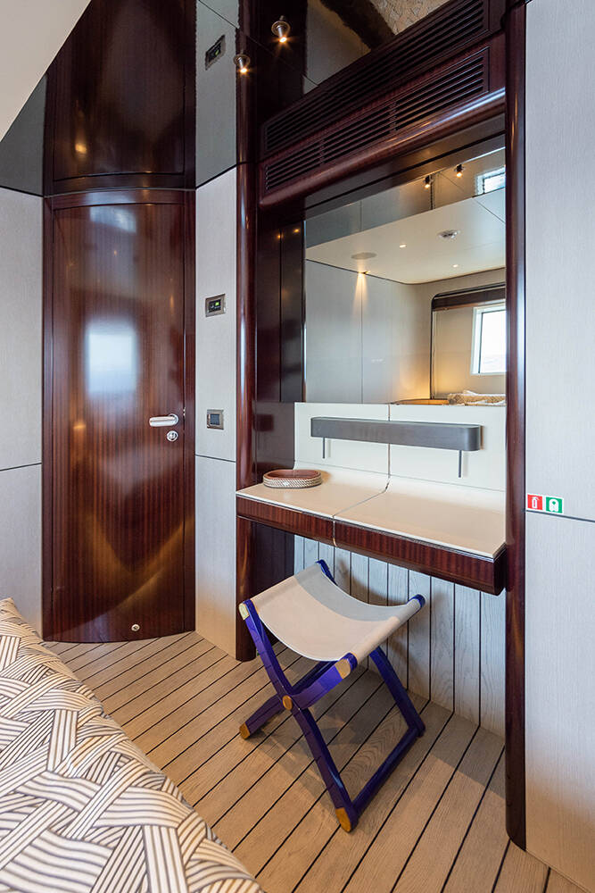 VIP cabin on port side lower deck