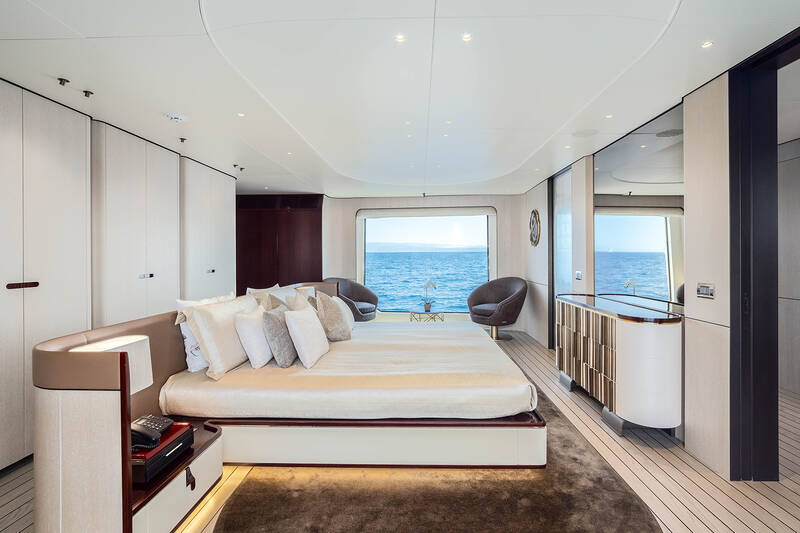Owner's cabin on main deck