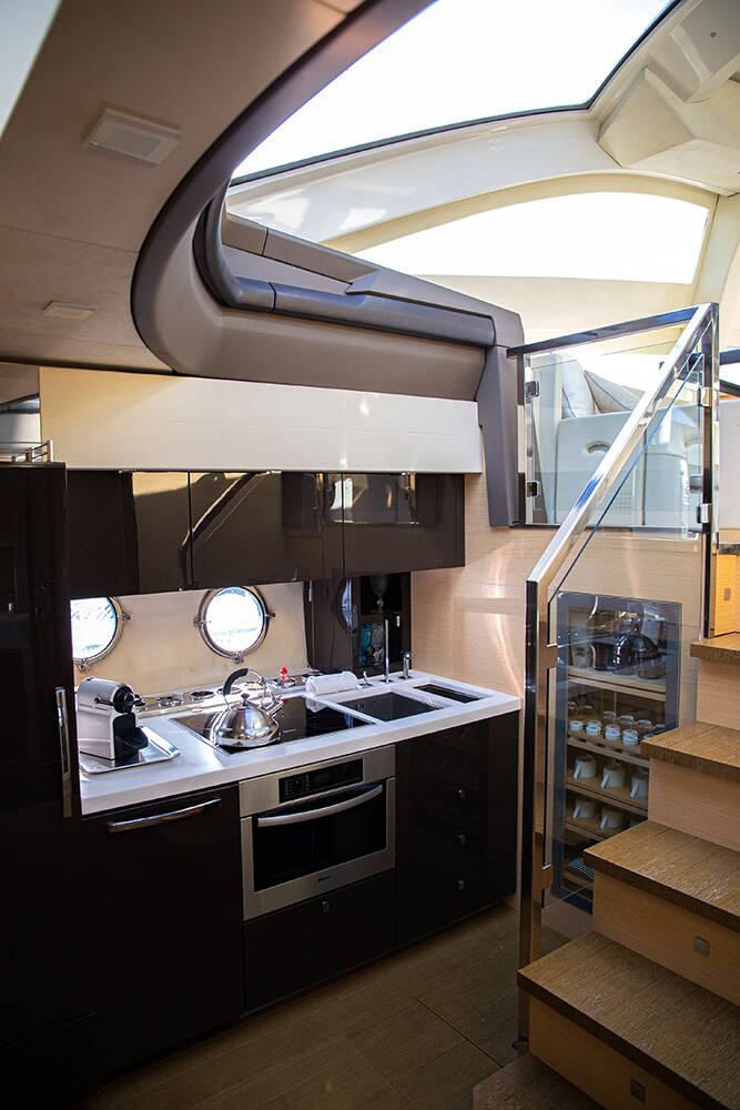 Galley on the lower deck