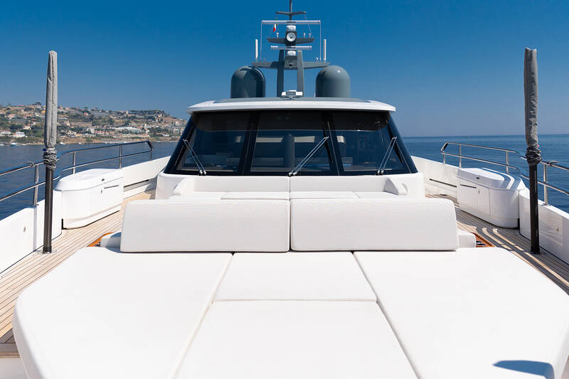 Lounge area on bow