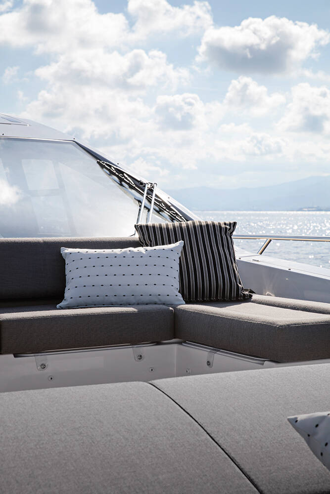 Lounge area on bow