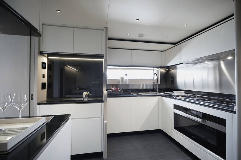 Galley on upper deck