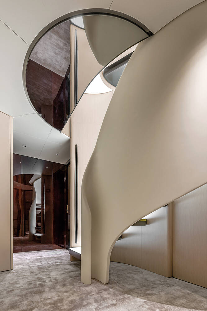 Lobby on the lower deck