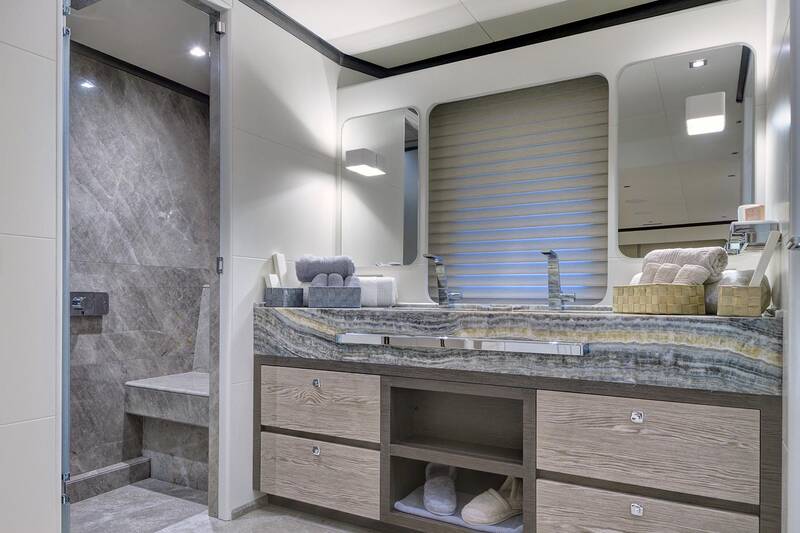 Bathroom in master cabin