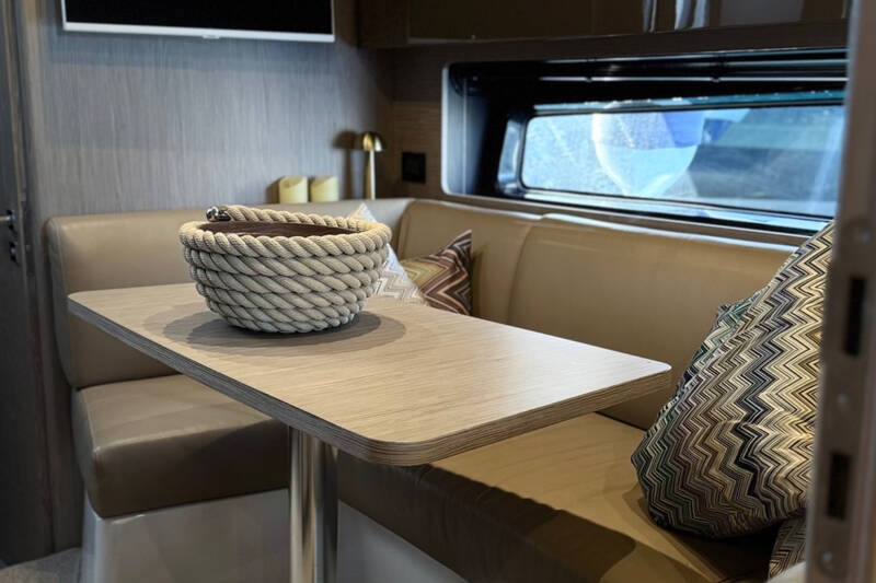 Dining area on lower deck