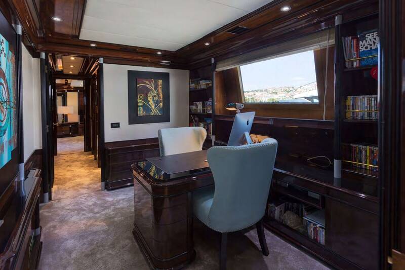 Office in the master cabin