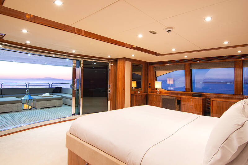 Master cabin on upper deck