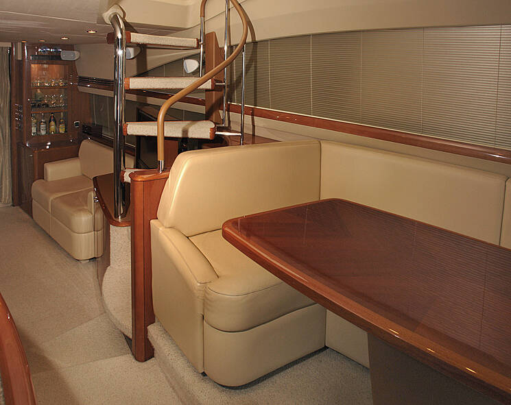 Stairs to flybridge